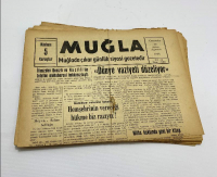 1954 TARİHLİ 18 ADET MUĞLA GAZETESİ