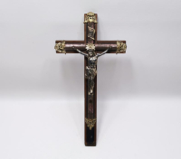 OSMANLI DÖNEMİ RUM İŞİ ÇARMIHA GERİLMİŞ HAZRETİ İSA HEYKELİ - CRUCIFIX