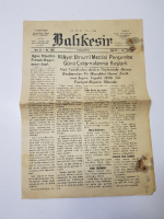 13 ŞUBAT 1939 BALIKESİR GAZETESİ