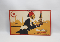 OSMANLI DÖNEMİ ÇOK NADİR DUSİKO RAKISI REKLAM TABELASI