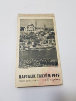 ZİYAD EBÜZZİYA 1949 TARİHLİ HAFTALIK TAKVİM